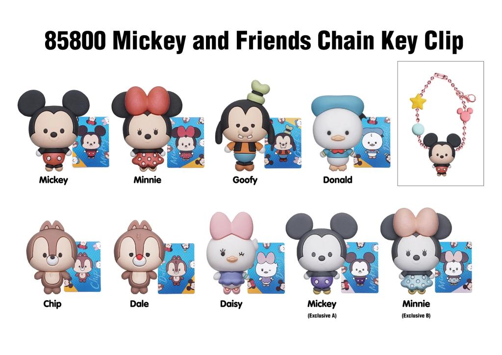 DISNEY - Mickey & Friends - Charm Bag Clip (Display 24 Pcs) - 2