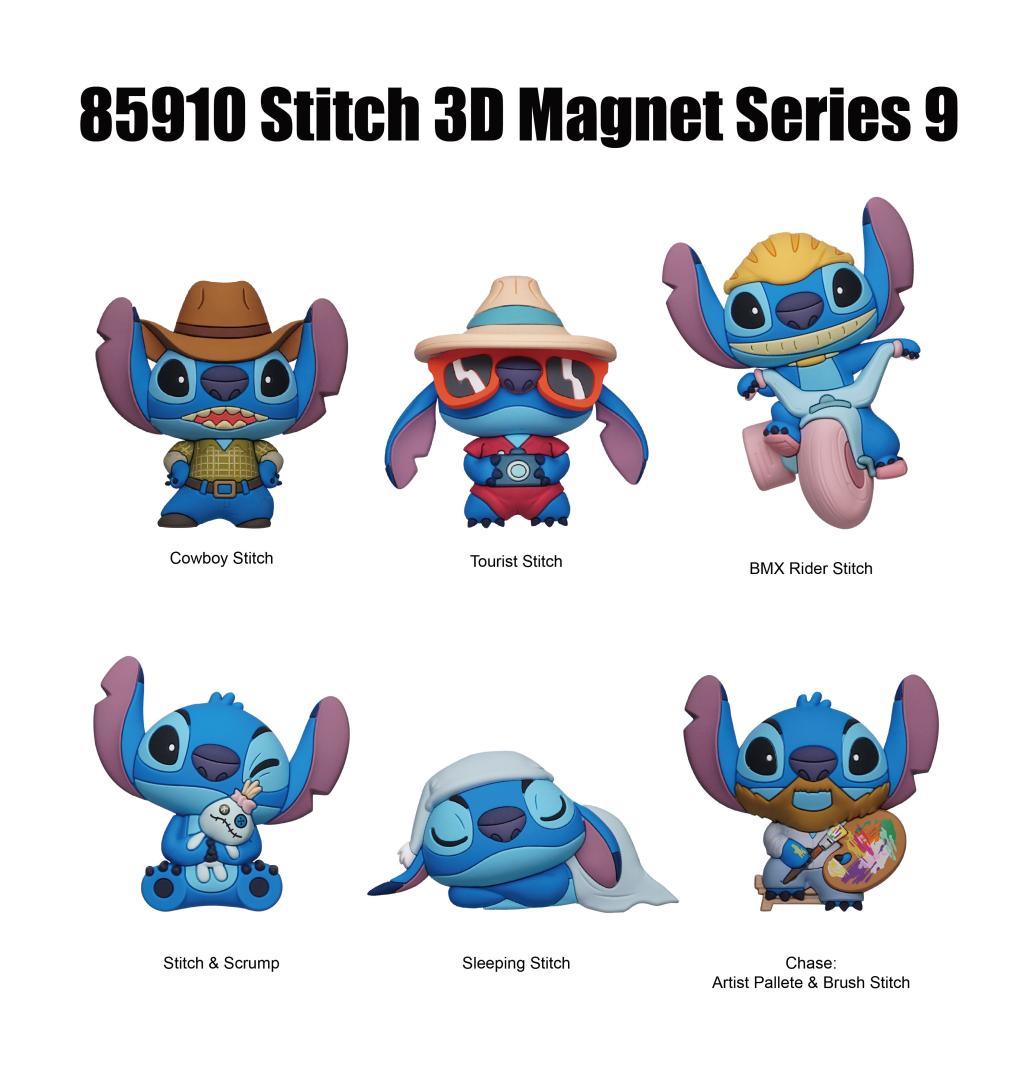 STITCH - Series 9 - 3D Foam Magnets in blind bags (Display 12 Pcs) - 2