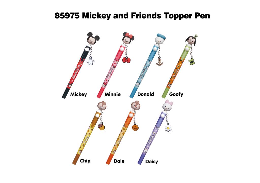 MICKEY ET AMIS - Stylo rotatif 3D Head Topper (Display de 16 pieces) - 2