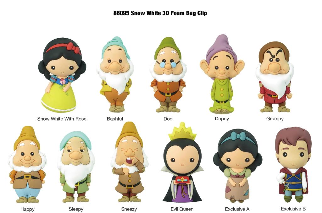 DISNEY - Blanche-Neige - 3D Foam Bag Clip (Display 24 Pcs) - 2