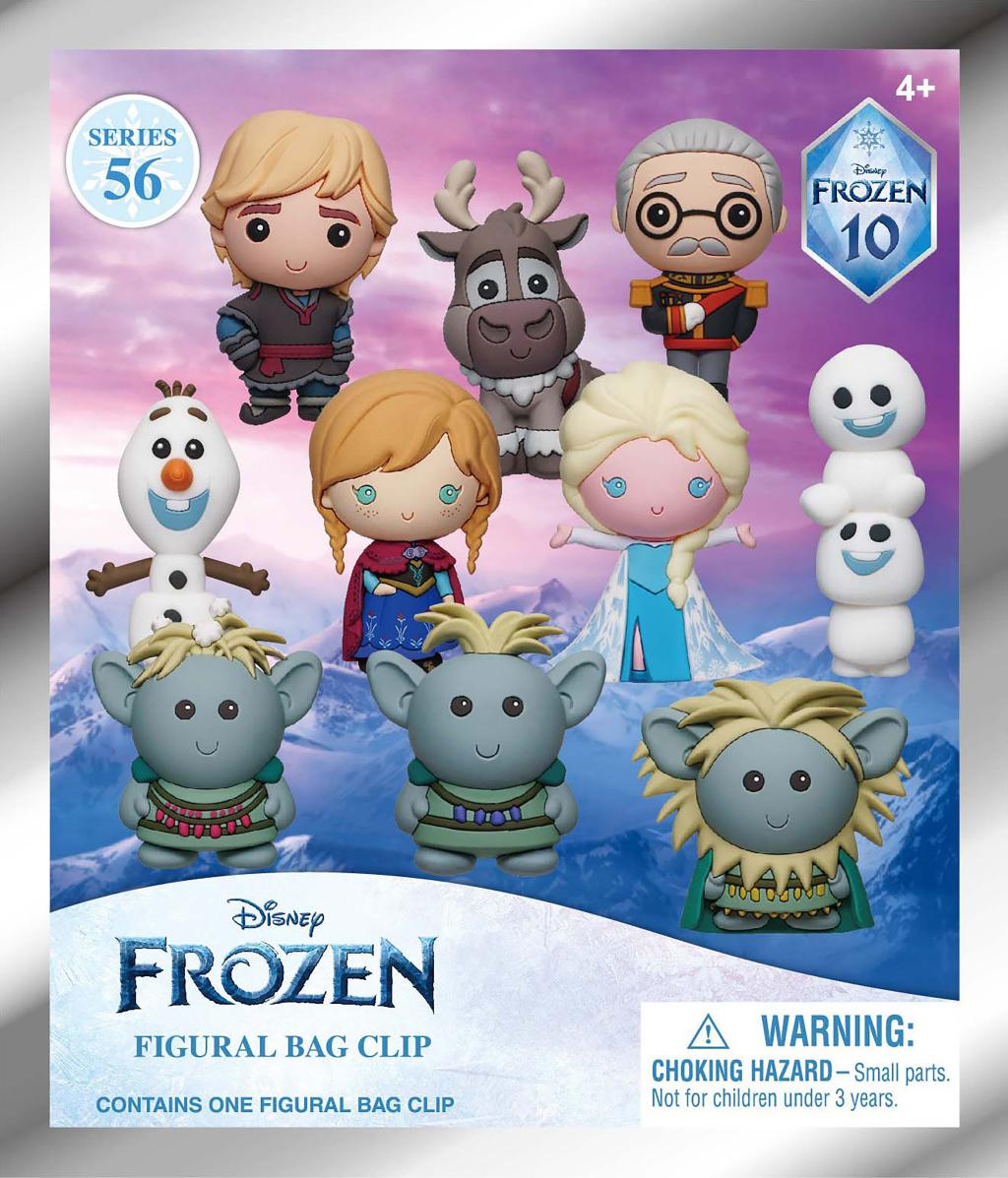 LA REINE DES NEIGES - Series 59 - 3D Foam Bag Clip (Display 24 Pcs) - 3