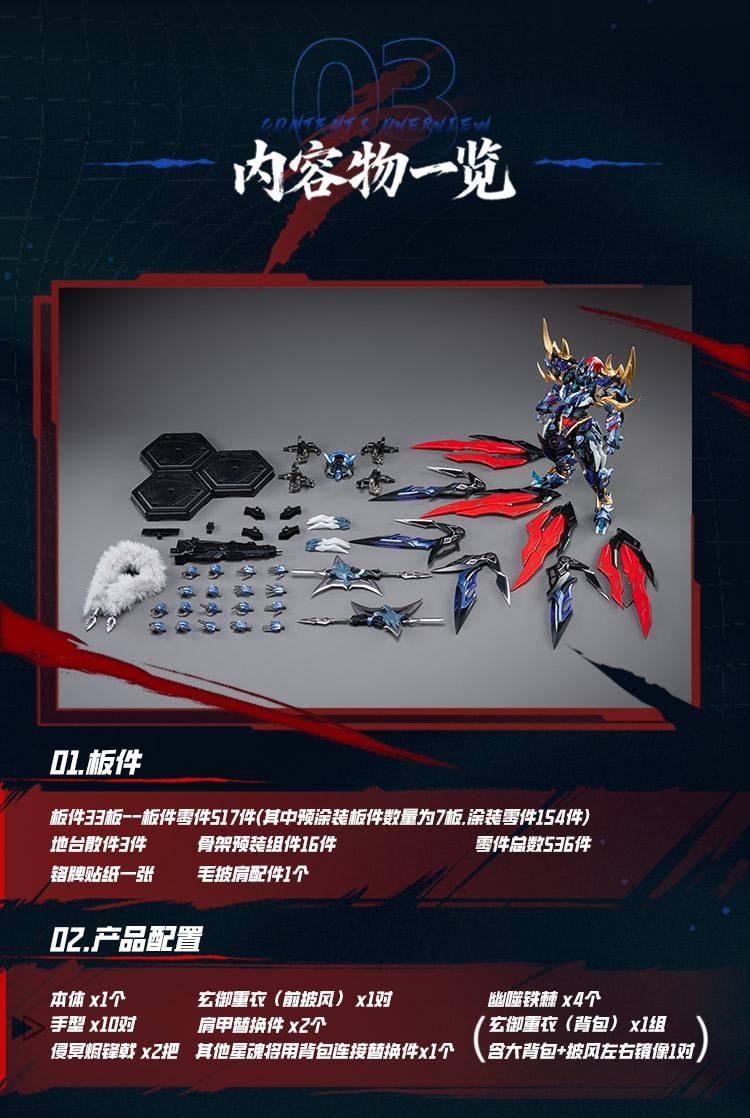 MOTOR NUCLEAR - MNP-XH16A Dian Wei - Model Kit 23cm - 6
