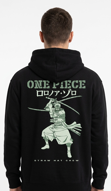 ONE PIECE - Zoro Swords Pose - Hoodie Homme (XXL) - 2