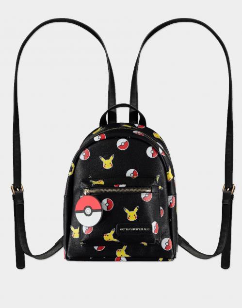 Mini Sac à Dos Pokémon Pikachu Difuzed - 20x12x26 Cm, Multicouleur