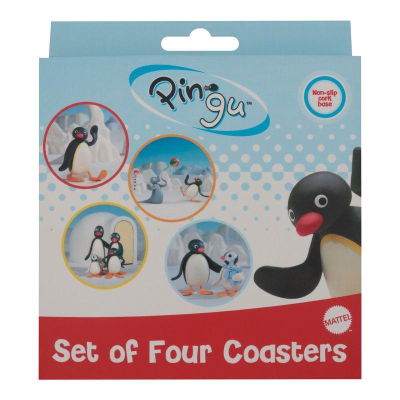 PINGU - 4 Dessous de Verres Gravés en Métal - 2