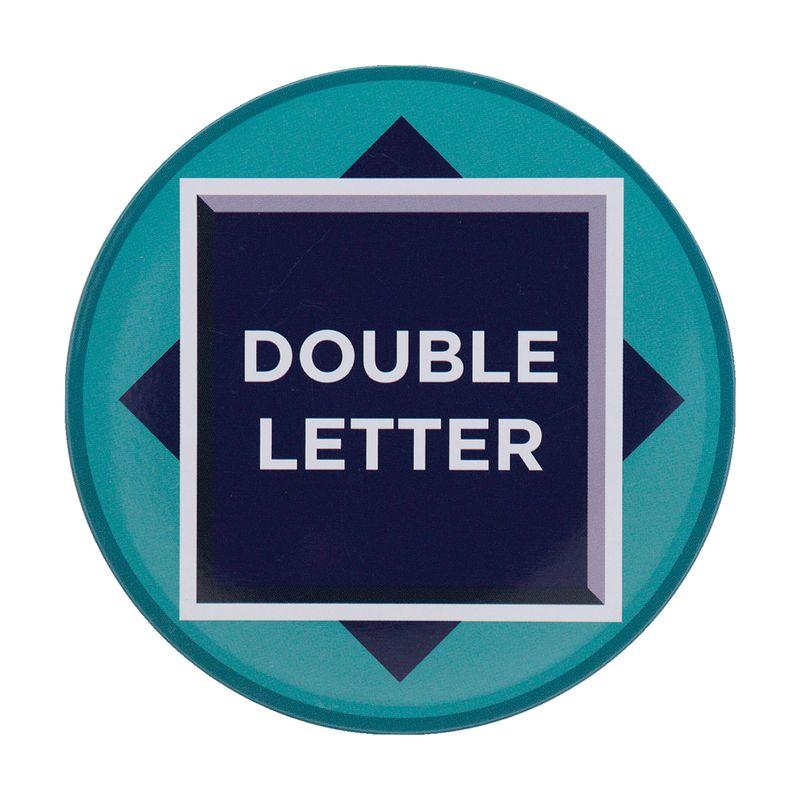 SCRABBLE - 4 Embossed Metal Coasters - 3