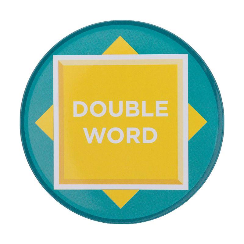 SCRABBLE - 4 Embossed Metal Coasters - 4