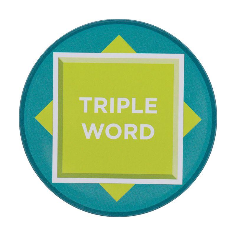 SCRABBLE - 4 Embossed Metal Coasters - 6