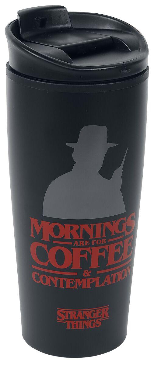 STRANGER THINGS - Coffee and Contemplation - Mug de voyage métal 450ml - 2