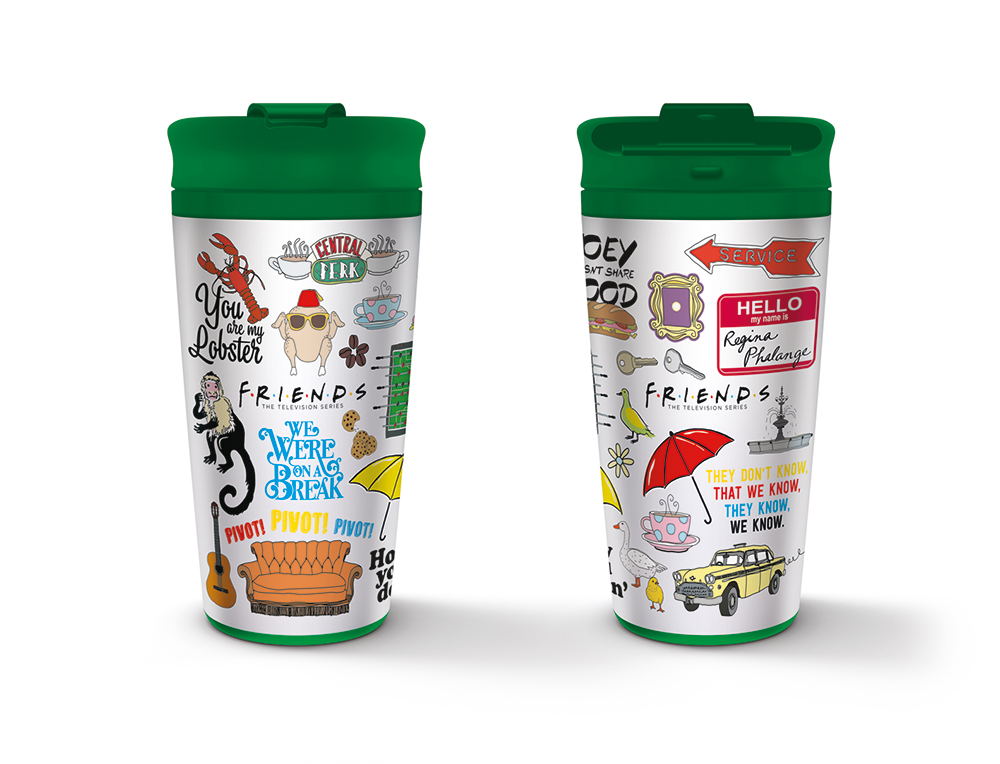 FRIENDS - Iconographic - Metal Travel Mug_IMAGE_1