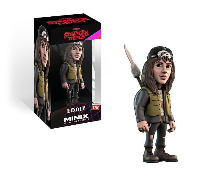 Bandai Minix Stranger Things Eddie Model | Collectable Eddie Stranger  Things Figure | Bandai Minix Stranger Things Merchandise Range | Stranger  Things