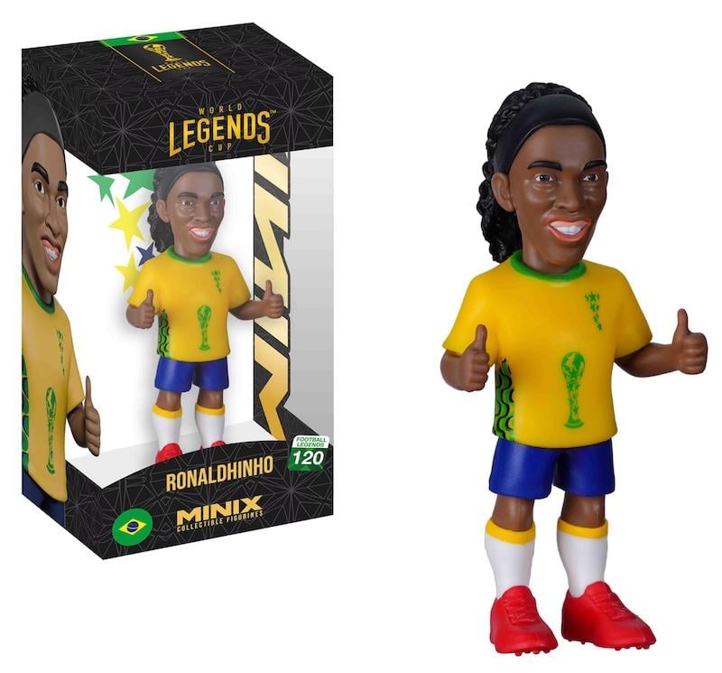 204★サッカー★ronaldinho★prostars★フィギュア BRAZIL - Ronaldinho - Figure Minix World Legends Cup 12cm