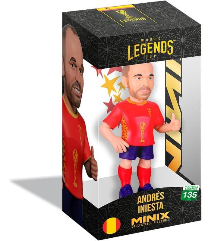 ESPAGNE - Iniesta - Figurine Minix Coupe du Monde des Légendes 12cm - 2