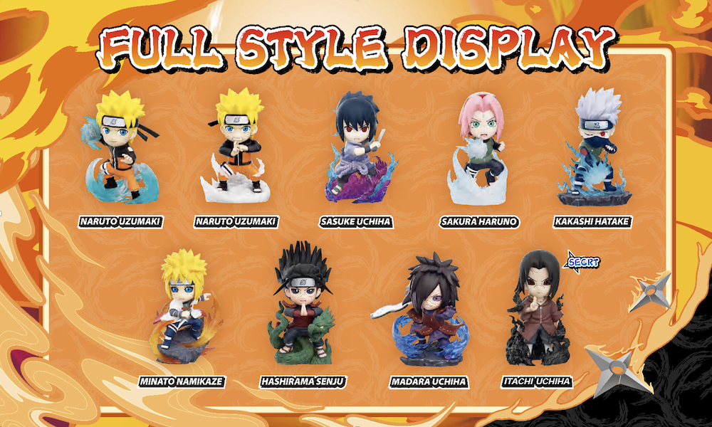 NARUTO SHIPPUDEN - Great Ninja Vol 1 - Blind Box Set 8 Figurine TBAcm