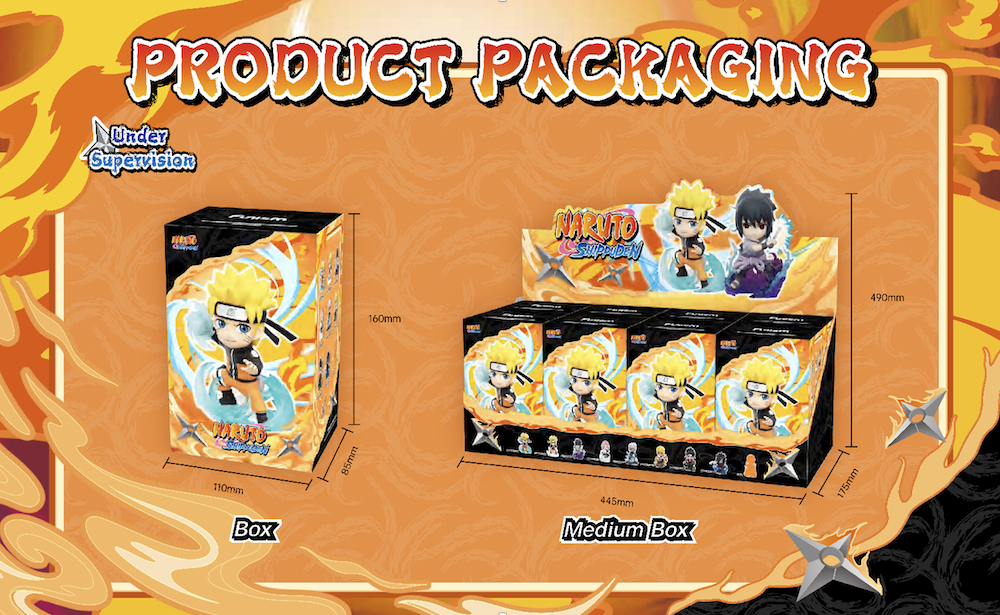 NARUTO SHIPPUDEN - Great Ninja Vol 1 - Blind Box Set 8 Figurine TBAcm