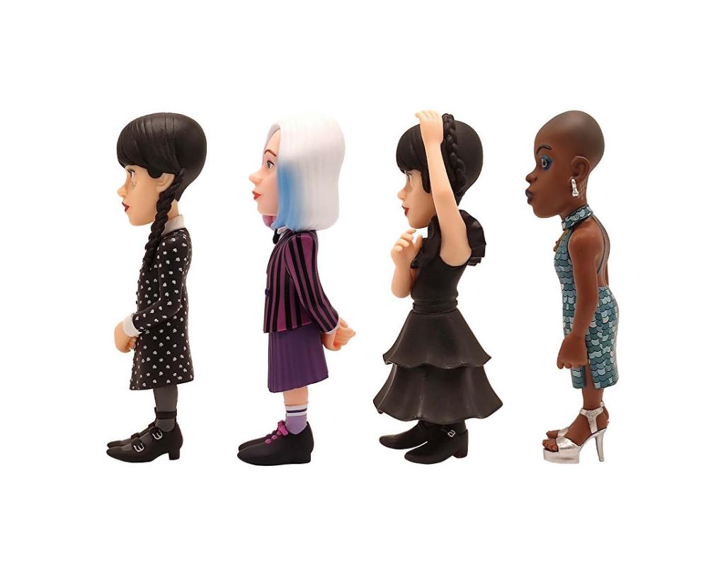 WEDNESDAY -Wednesday, Wednesday in dress,Enid,Bianca -4 Fig. Minix 7cm - 3