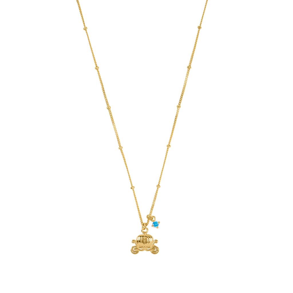 CENDRILLON - Carrosse - Collier en Argent Sterling et Plaqué Or - 4