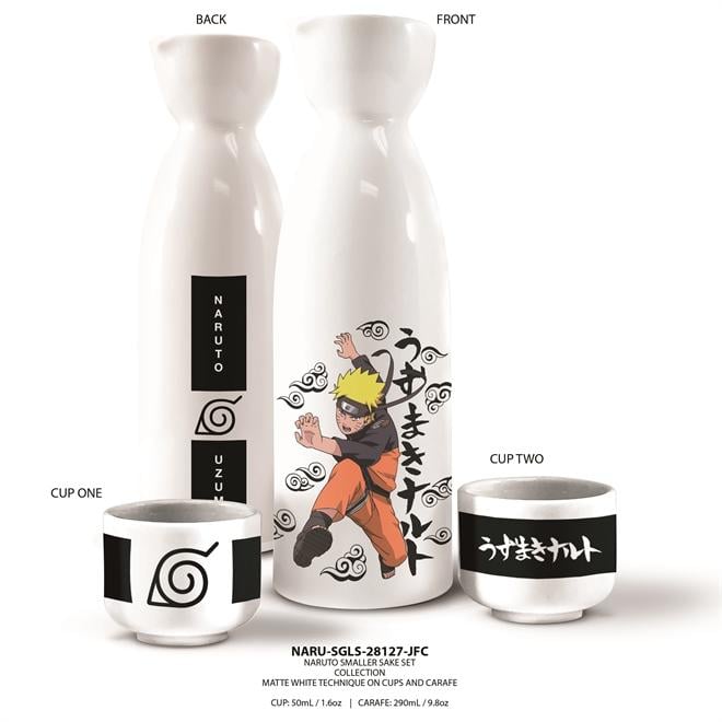 NARUTO Sake Set Naruto Bowl Just Funky Naruto