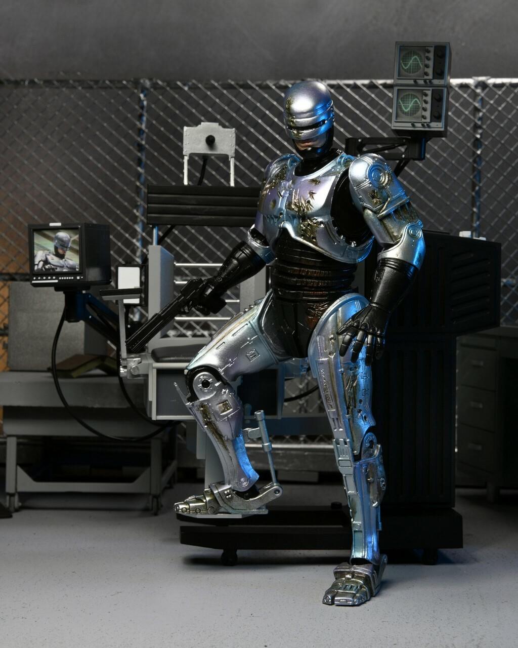 NECA Ultimate RoboCop 203605, Action Figure 20 Cm Con Sedia Danneggiata, Colore Nero, Da Collezione - 2