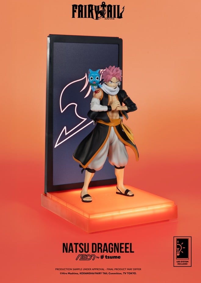 FAIRY TAIL - Natsu Dragneel - Figurine Neon by Tsume 25cm
