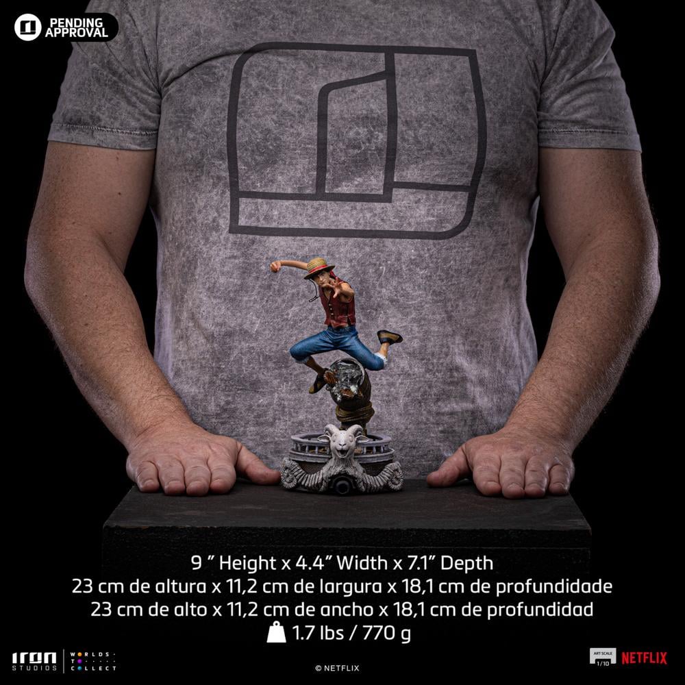 ONE PIECE NETFLIX - Luffy - Statue Art Scale 1/10 23cm - 6