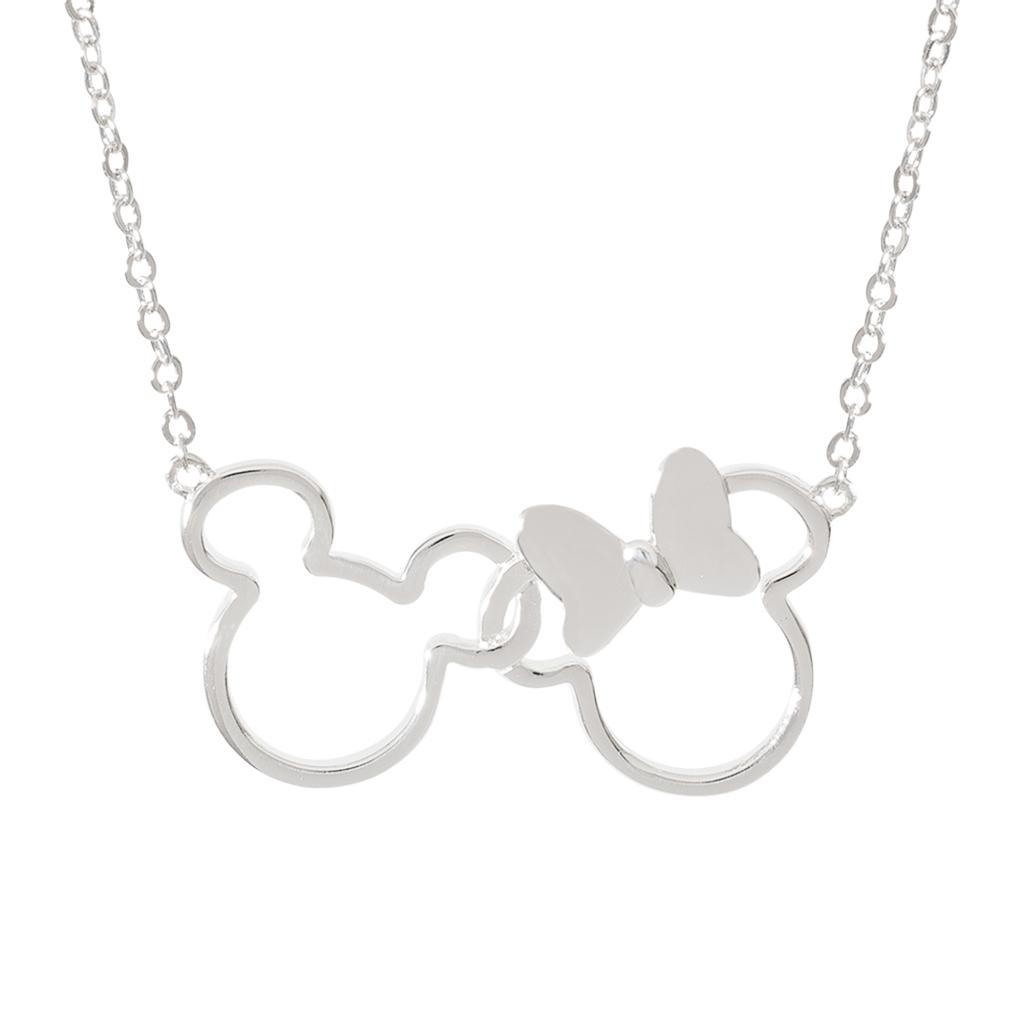 MINNIE + MICKEY - Collier en Laiton Plaqué Argent - 2