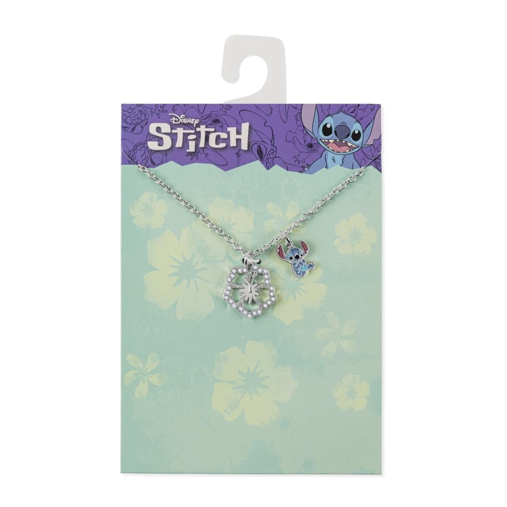STITCH - Flower - Collier en Laiton Plaqué Argent - 2