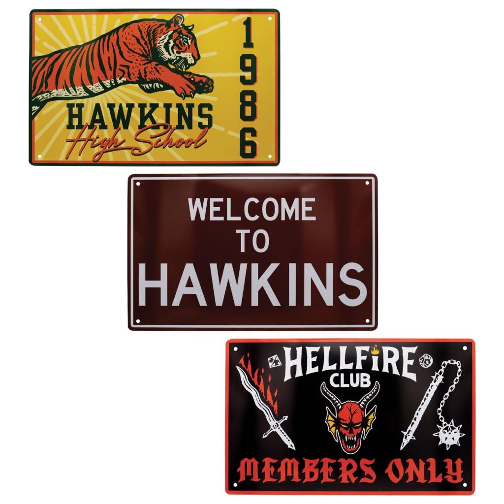 STRANGER THINGS - Set of 3 Tin Signs - 2