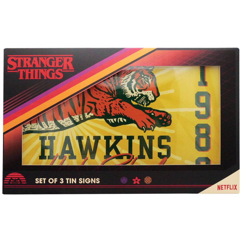 STRANGER THINGS - Set of 3 Tin Signs - 6