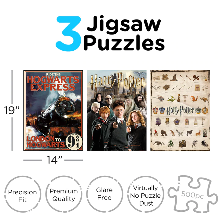 HARRY POTTER - Hogwarts - 3 Puzzle 500P - 2