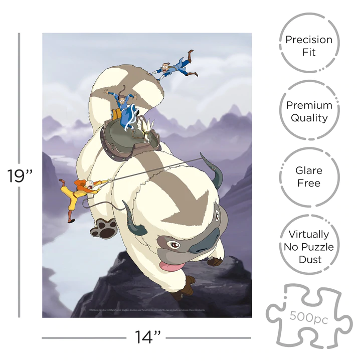 AVATAR LE DERNIER MAITRE DE L'AIR -Appa et gang -Puzzle 500P '35x48cm' - 2