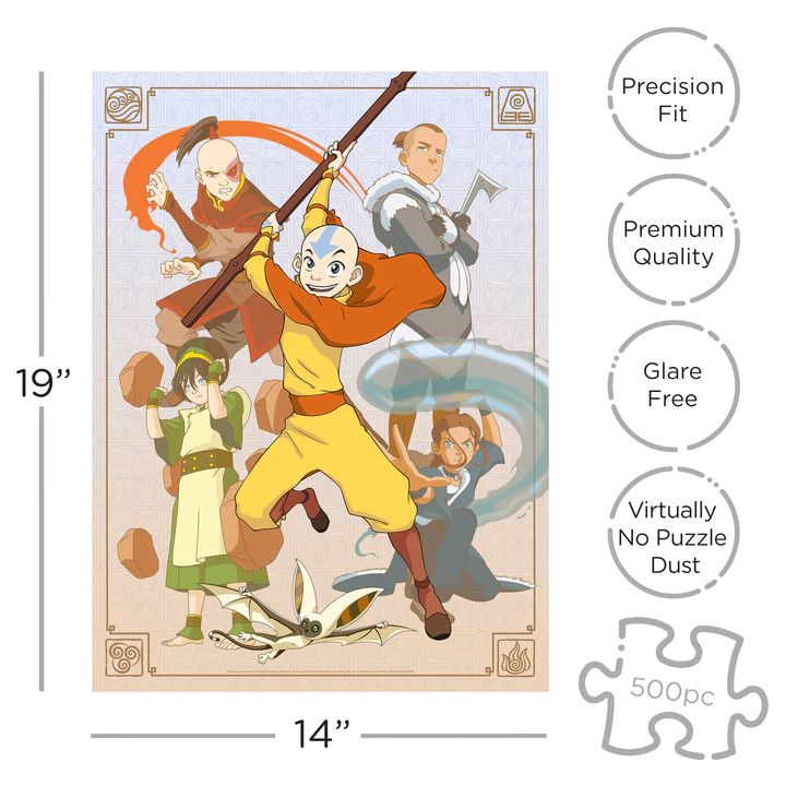 AVATAR LE DERNIER MAITRE DE L'AIR - Cast - Puzzle 500P '35x48cm' - 2