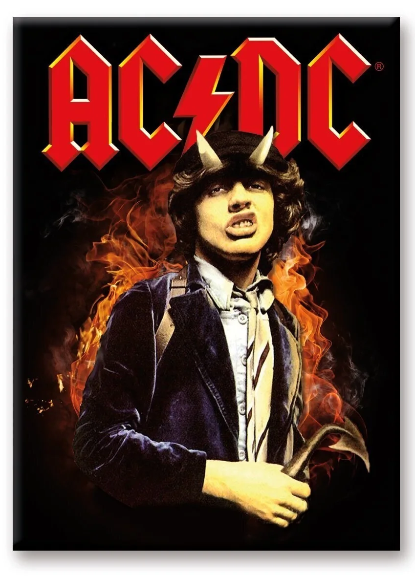 AC/DC - Fire - Magnet 6.3x8.9cm : ShopForGeek.com: Magnet Aquarius AC/DC