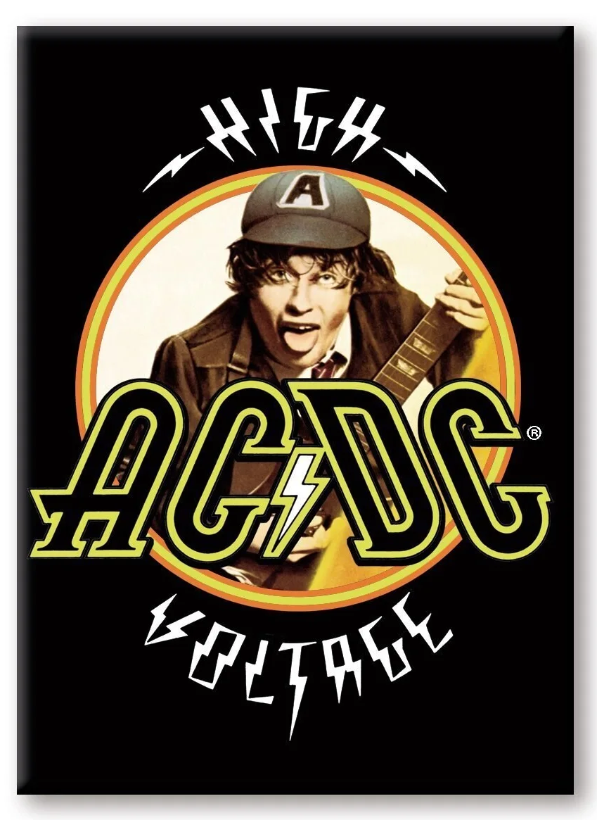 AC/DC - High Voltage - Magnet 6.3x8.9cm : ShopForGeek.com: Magnet ...