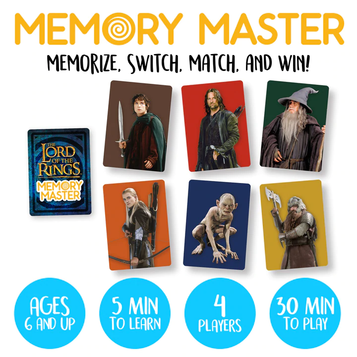 LE SEIGNEUR DES ANNEAUX - Jeu de cartes Memory Master (UK) - 2