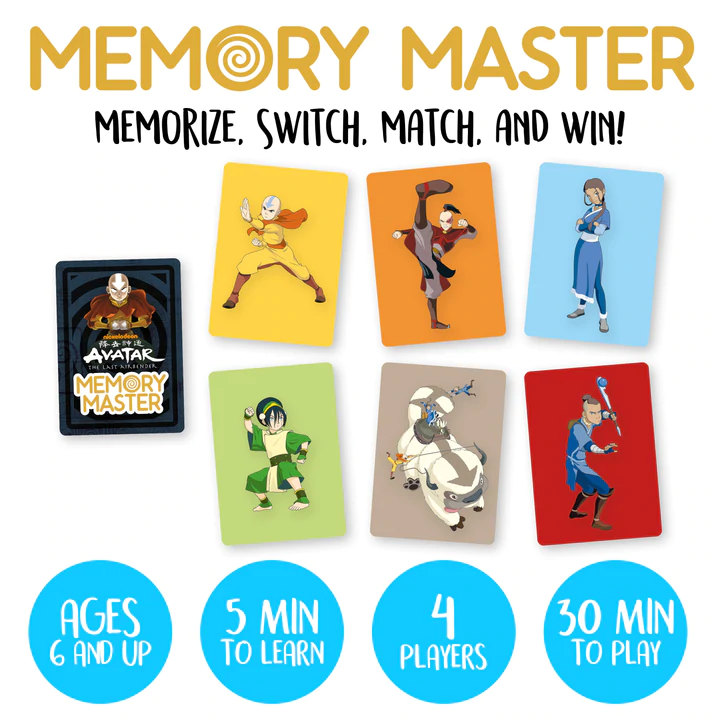 AVATAR THE LAST AIRBENDER - Memory Master Card Game (UK) - 2