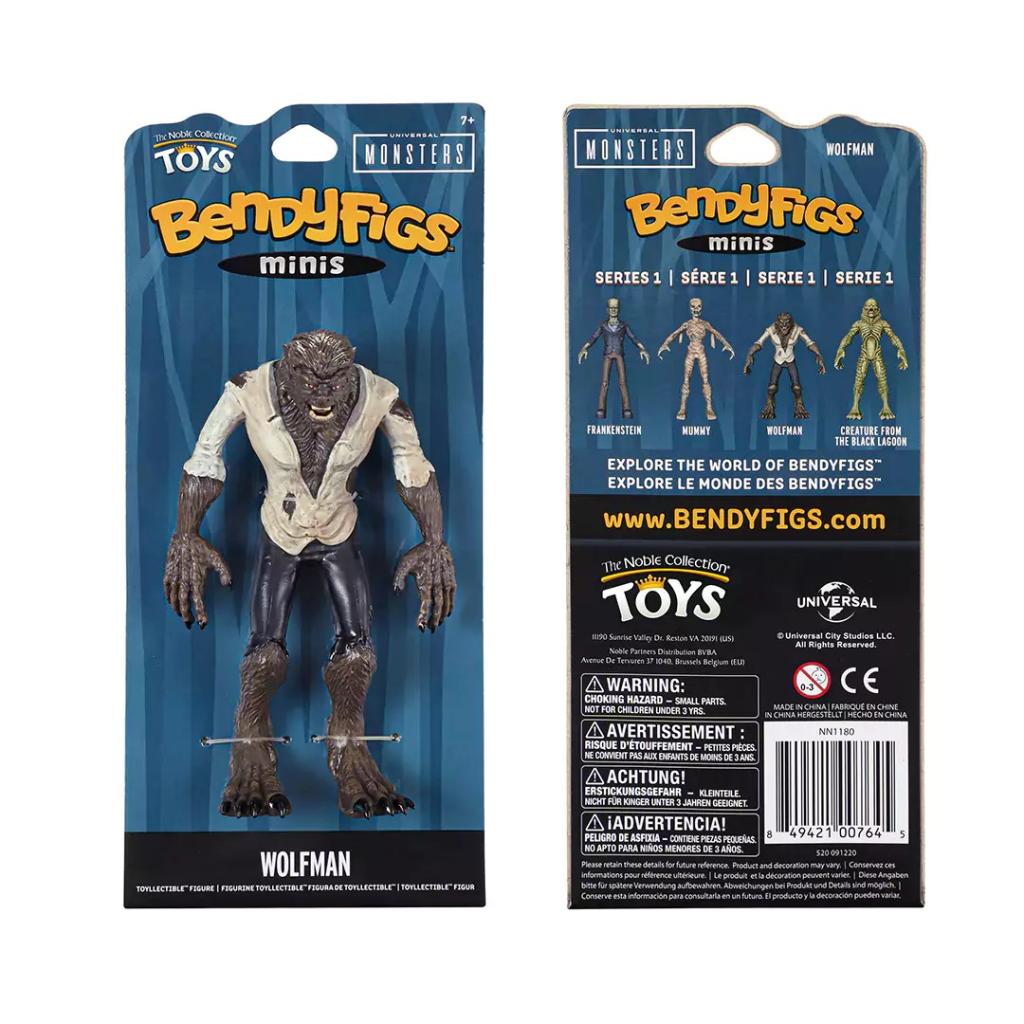 MONSTERS - Wolfman - Mini Bendyfigs Figure 13cm - 2