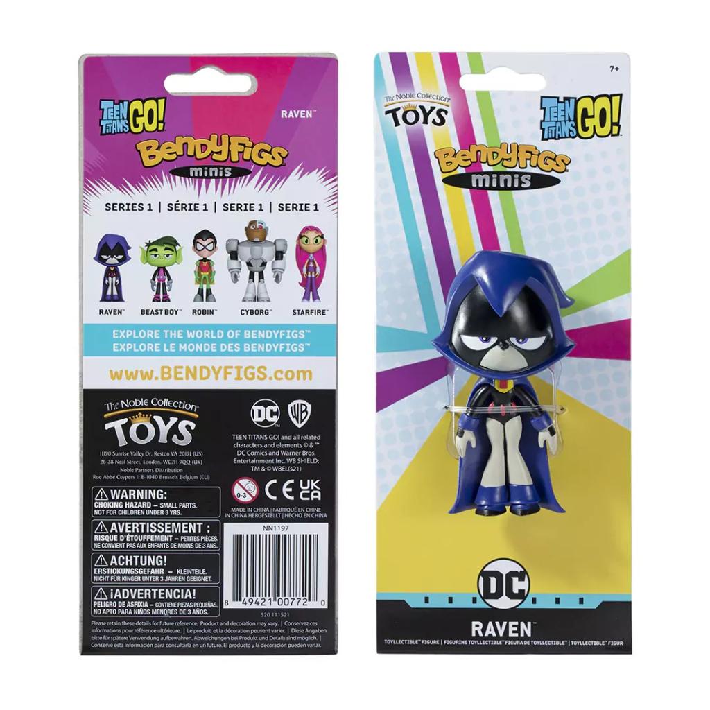 TEEN TITANS GO - Raven - Mini Bendyfigs Figure 10cm - 2