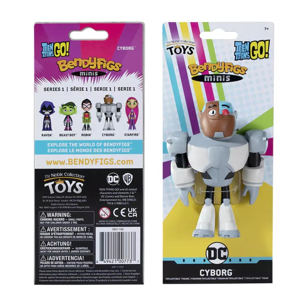 TEEN TITANS GO - Cyborg - Mini Bendyfigs Figure 11cm - 2