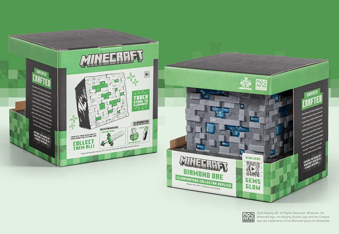 Minecraft - Lampe de table en minerai de diamant