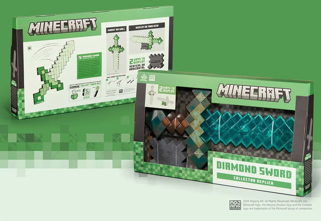 MINECRAFT - Epée en diamant - Réplique Collector 50 x 25cm