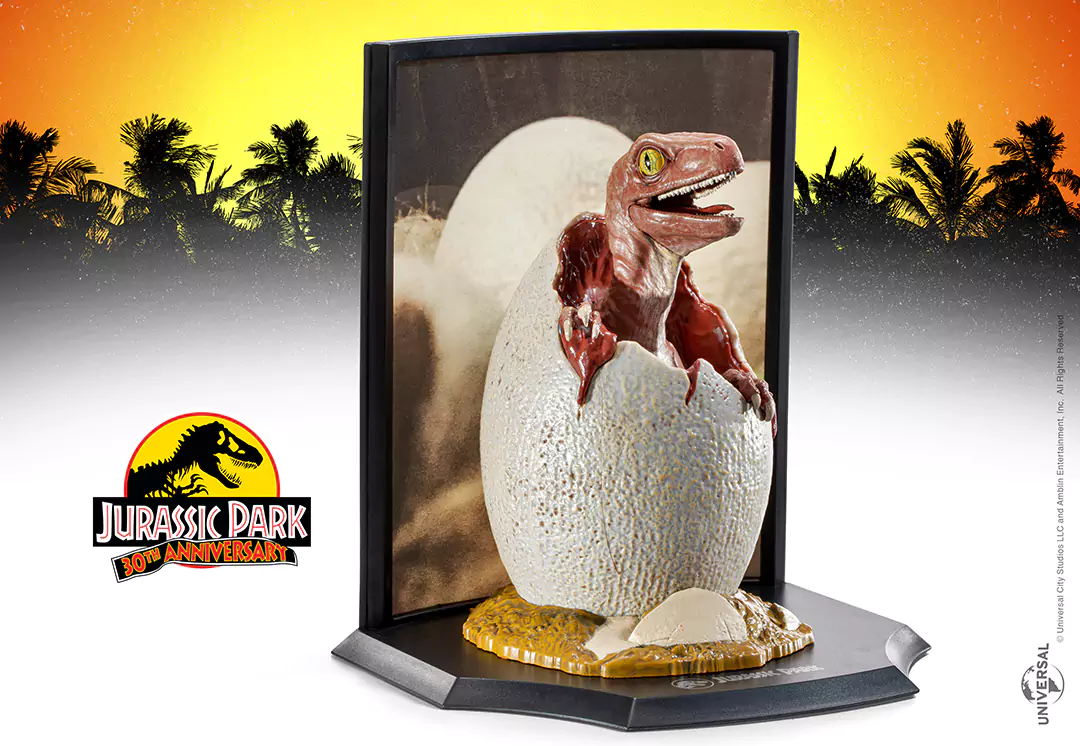 JURASSIC PARK Oeuf de Vélociraptor Figurine Toyellectible Treasures
