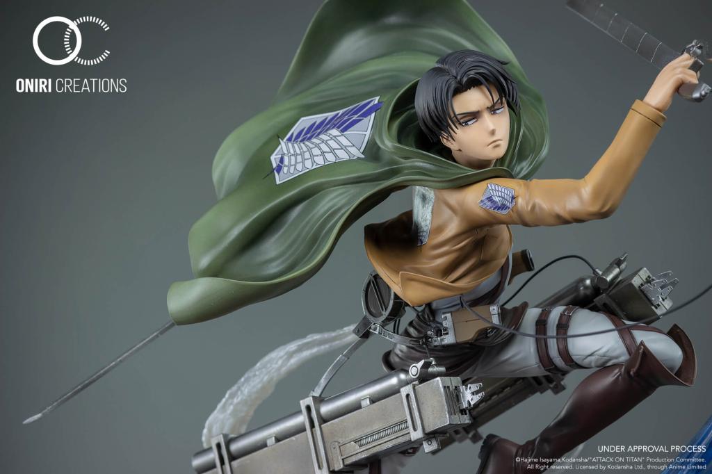 L'ATTAQUE DES TITANS - Levi VS Titan Féminin - Statuette 52cm - 4