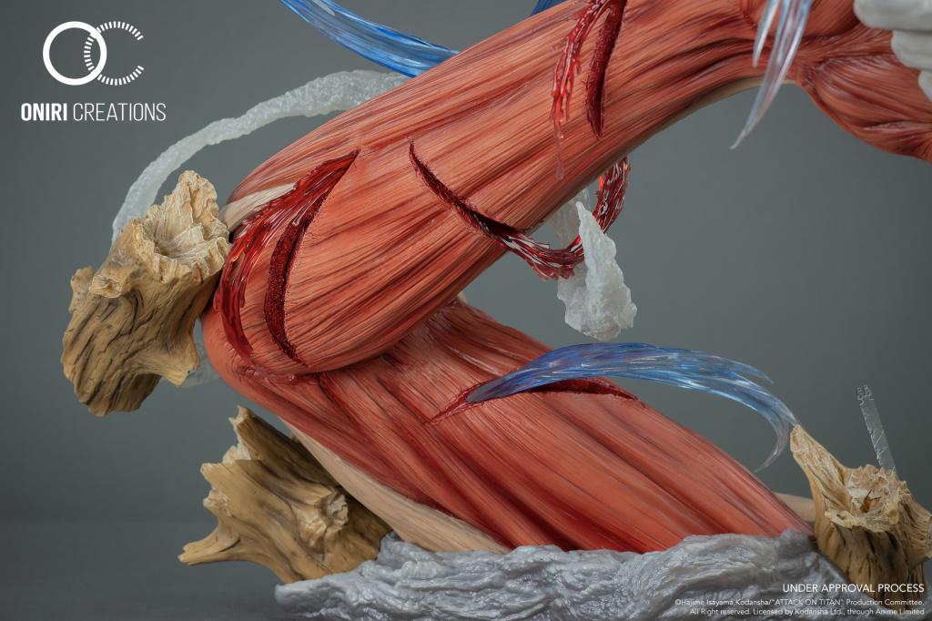 L'ATTAQUE DES TITANS - Levi VS Titan Féminin - Statuette 52cm - 6