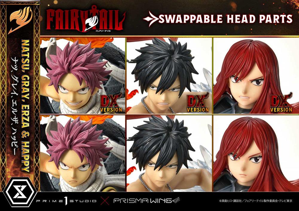 FAIRY TAIL -Natsu, Gray, Erza, Happy -Statue Del. Bonus Vers. 1/7