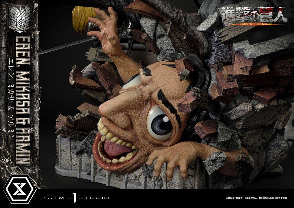 L'ATTAQUE DES TITANS - Eren, Mikasa & Armin - Statuette Ultimate 72cm - 5