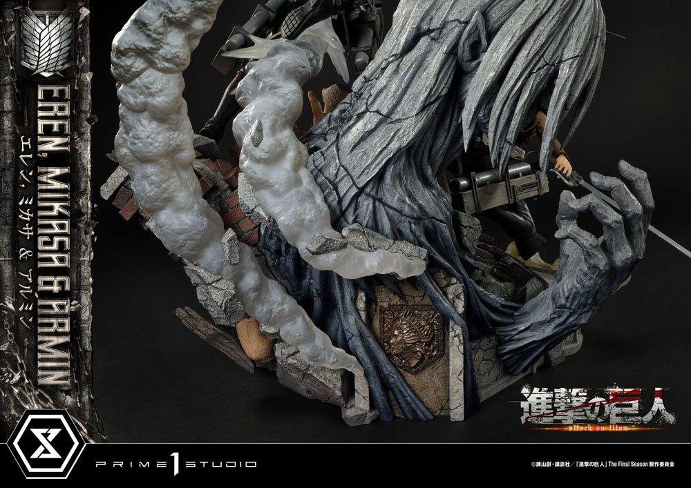 L'ATTAQUE DES TITANS - Eren, Mikasa & Armin - Statuette Ultimate 72cm - 6