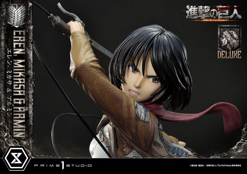L'ATTAQUE DES TITANS - Eren, Mikasa & Armin -Statue Ultimate del. 72cm - 4