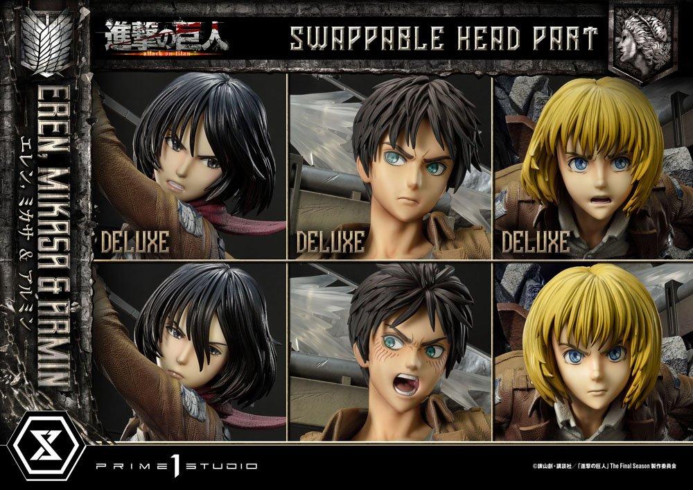 L'ATTAQUE DES TITANS - Eren, Mikasa & Armin -Statue Ultimate del. 72cm - 5