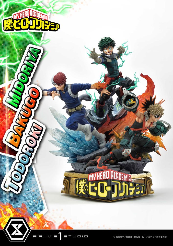 MY HERO ACADEMIA - Midoriya, Bakugo & Todoroki - Statuette 69cm
